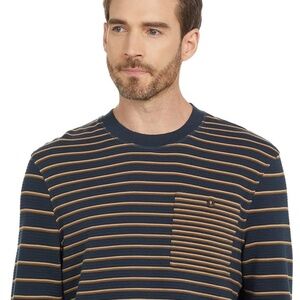 NWT TED BAKER London Men's Crewneck Long Sleeve Striped Pullover
